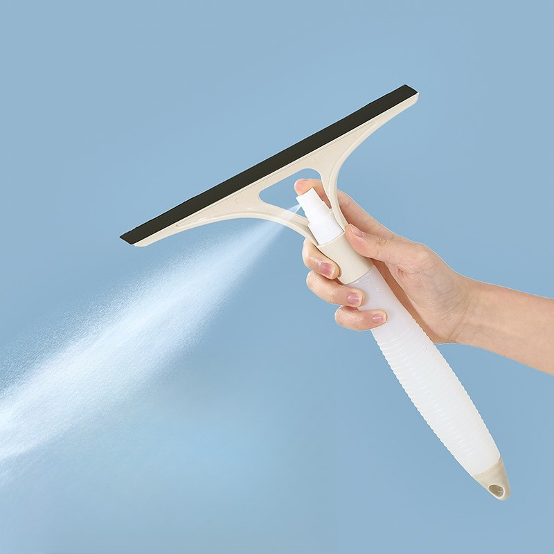Glass Cleaner Streak - Glass Window Squeegee Cleaner with Spray
