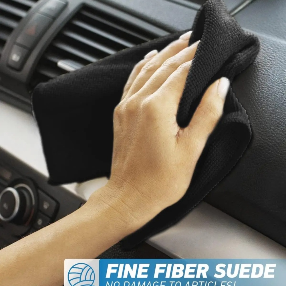 Black Microfiber Cleaning Clot - Microfiber Towel Detailing review and price