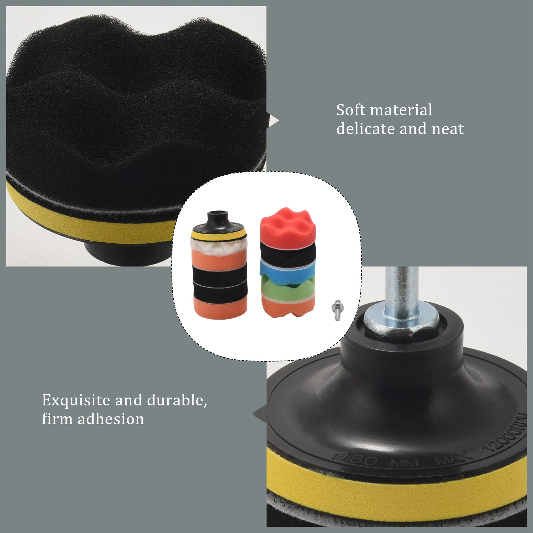BAAG-11Pcs 3 Inch Waves Buffer - Polish Pad Set Buffer review and price